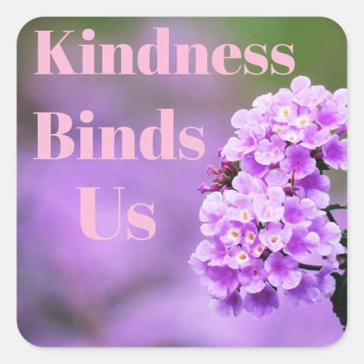 Kindness bindet uns Sticker (Vorderseite)