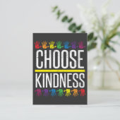 Kindness Choose Kind - Stopp Bullen Spread Liebe Postkarte (Stehend Vorderseite)