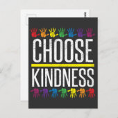 Kindness Choose Kind - Stopp Bullen Spread Liebe Postkarte (Vorne/Hinten)