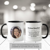 Kindness Consultant Custom Foto, Coworker Gift Tasse