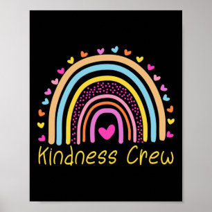 Kindness Crew Kindergarten Lehrer Kinderbetreuung Poster