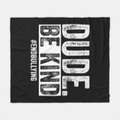 Kindness Day Unity Day Orange No bullies bullying Fleecedecke (Vorderseite (Horizontal))