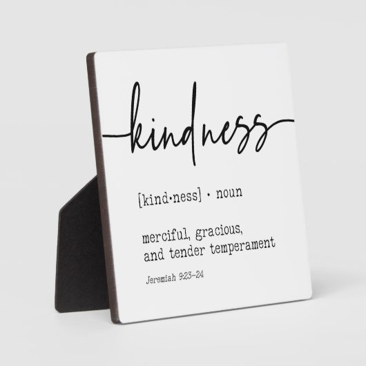 Kindness Definition Jeremiah 9:23 Christliches Zei Fotoplatte (Vorderseite)