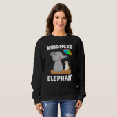Kindness elephant Unity Day  Orange Anti Bullying Sweatshirt (Vorne ganz)