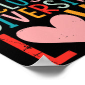 Kindness Equality Inclusion Diversity Love - Sped  Poster (Ecke)