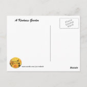 Kindness Garden Gedicht Postcard Postkarte (Rückseite)