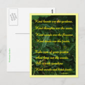 Kindness Garden Postcard Postkarte (Vorne/Hinten)