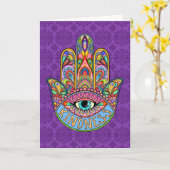 Kindness Hamsa Greeting Card Karte (Gelbe Blume)