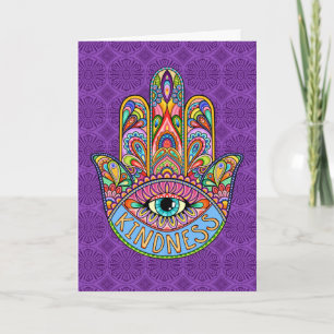 Kindness Hamsa Greeting Card Karte