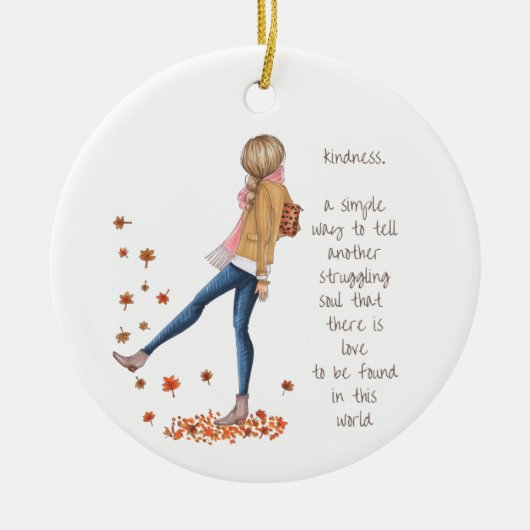 Kindness Holiday Ornament (Vorne)