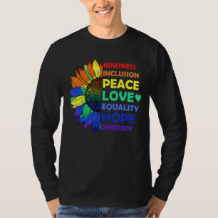 Kindness Inklusion Peace Liebe Equality Hope Diver T-Shirt