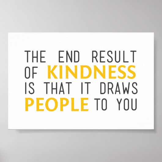 Kindness Inspiration Poster (Vorne)