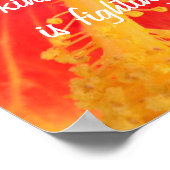 Kindness Inspiration Poster Quote Plato Hibiskus (Ecke)