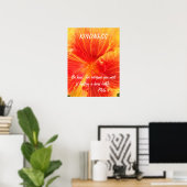 Kindness Inspiration Poster Quote Plato Hibiskus (Heimbüro)