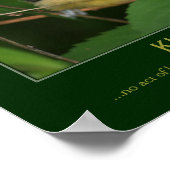 Kindness Inspiration Zitat Baby Oriole Poster (Ecke)