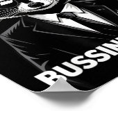 Kindness Is Low Key Bussin' Bruh Fr Raccoon Cool F Poster (Ecke)