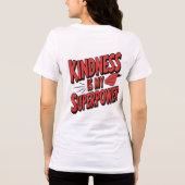 Kindness is My Superpower Illustration Comic Style Tri-Blend Shirt (Rückseite)