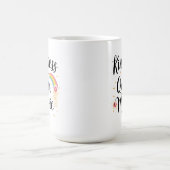 Kindness Is Queer Magic Rainbow Quote LGBTQ+ Kaffeetasse (Mittel)