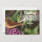 Kindness Is The Language Magnetic Card Magneteinladung (Vorderseite)