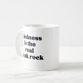 Kindness Is The Real Punk Rock Kaffeetasse (Vorderseite Links)