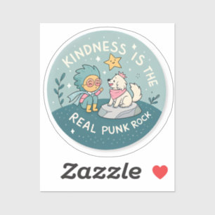 Kindness ist der echte Punk Rock Vinyl Sticker — s