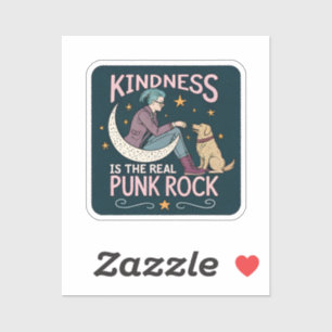 Kindness ist der richtige Punk Rock Vinyl Sticker