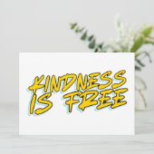 KINDNESS IST FREI EINLADUNG (Stehend Vorderseite)