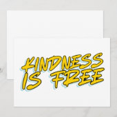 KINDNESS IST FREI EINLADUNG (Vorne/Hinten)
