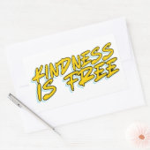 KINDNESS IST FREI RECHTECKIGER AUFKLEBER (Umschlag)