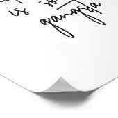 Kindness ist Gangsta Inspiration Zitat Kunst Print Poster (Ecke)