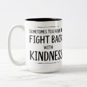 KIndness-Kampf Zweifarbige Tasse (Links)