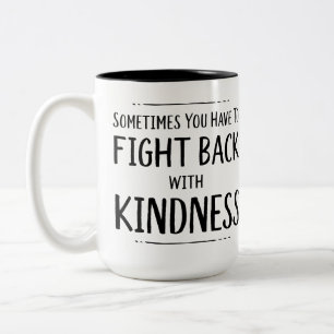 KIndness-Kampf Zweifarbige Tasse