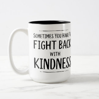KIndness-Kampf Zweifarbige Tasse