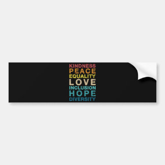 Kindness Liebe Diversity Vintag LGBT Stolz Autoaufkleber