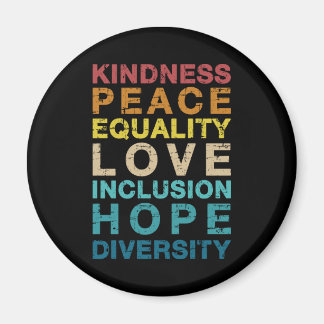 Kindness Liebe Diversity Vintag LGBT Stolz Magnet