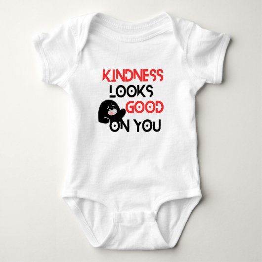 Kindness Looks Good On You Baby Bodysuit Baby Strampler (Vorderseite)