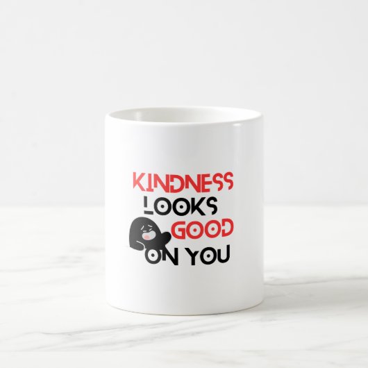 Kindness Looks Good On You Mug Kaffeetasse (Mittel)