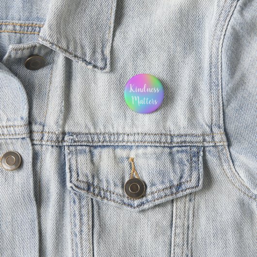 Kindness Matches Rainbow Button (Beispiel)