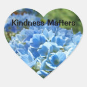 Kindness Matters Aufkleber Hydrangea Blume (Vorderseite)