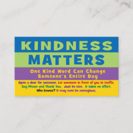 Kindness Matters Cards - V2 Telefonnummerkarte