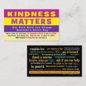 Kindness Matters Cards - v3 Telefonnummerkarte (Vorne/Hinten)