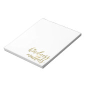 Kindness Matters Gold Heart inspirierendes Zitat Notizblock (Rotiert)