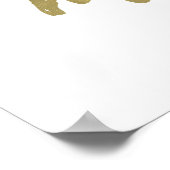 Kindness Matters Gold Heart inspirierendes Zitat Poster (Ecke)