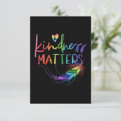 Kindness Matters Karte (Stehend Vorderseite)