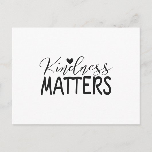 Kindness matters postkarte (Vorderseite)