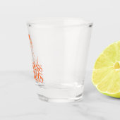 Kindness Matters Shot Glass - Hell orange-rot Schnapsglas (Rechts)