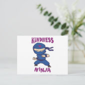Kindness Ninja, Fight against Bullying Postkarte (Stehend Vorderseite)