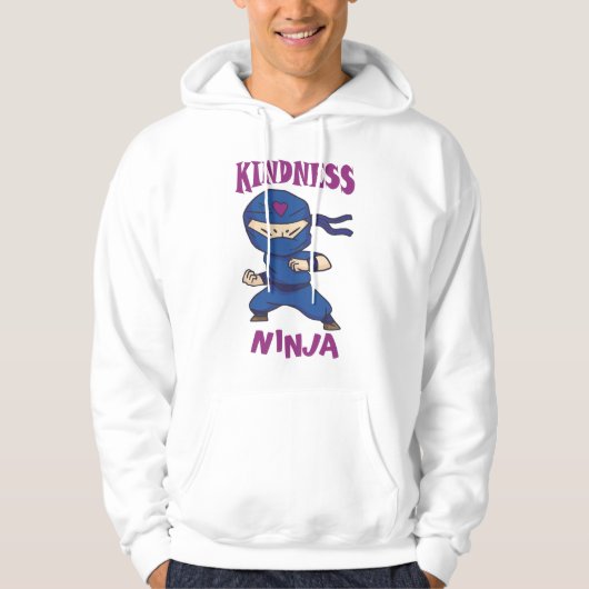 Kindness Ninja, Kampf gegen Mobbing Hoodie (Vorderseite)