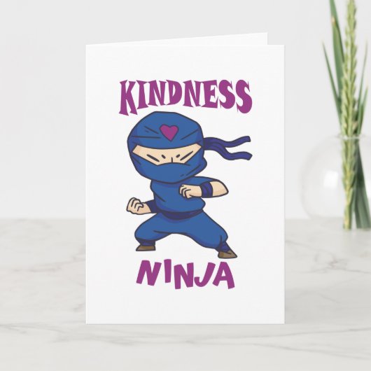 Kindness Ninja, Kampf gegen Mobbing Karte (Vorderseite)