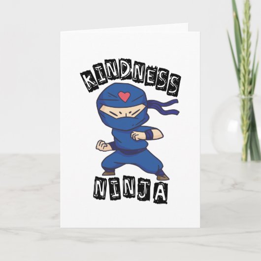 Kindness Ninja, Kampf gegen Mobbing Karte (Vorderseite)